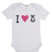 Art for Wildlife - I Heart Koala Onesie 
