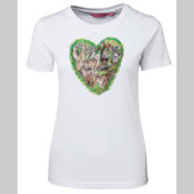 Wildlife Heart Womens T-Shirt (Big Heart)