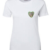 Wildlife Heart Womens T-Shirt - Smart Heart Print