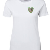 Wildlife Heart Womens T-Shirt - Smart Heart Print