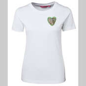Wildlife Heart Womens T-Shirt - Smart Heart Print
