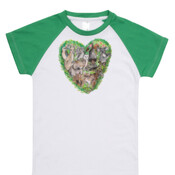 Wildlife Heart Little Kids T-Shirt