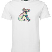 Rainbow Koala Adult White T-Shirt
