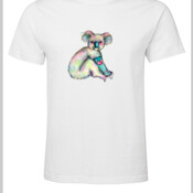 Rainbow Koala Adult White T-Shirt